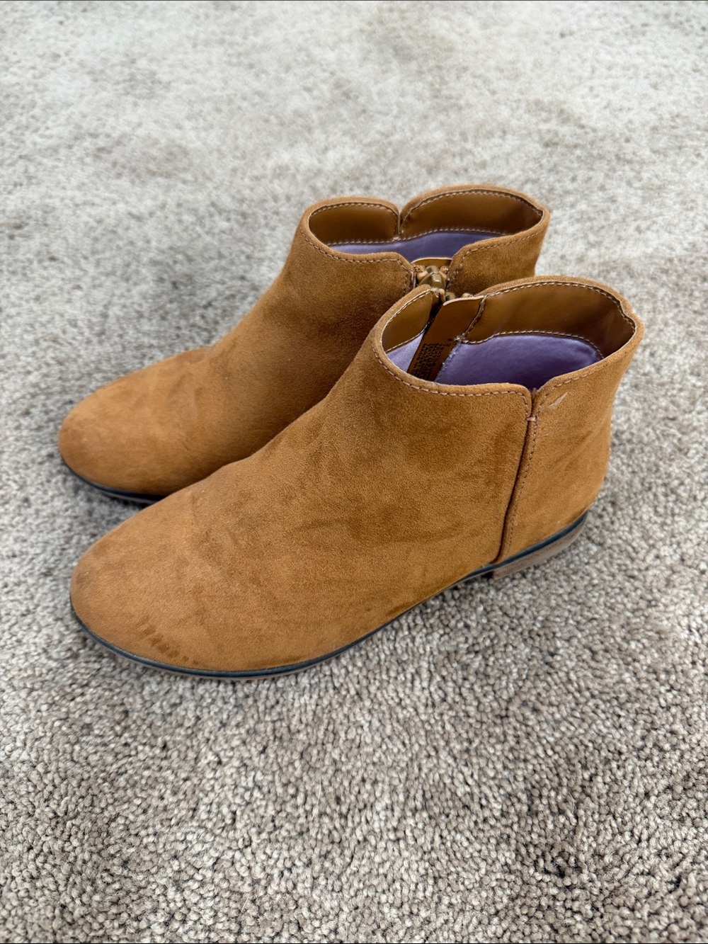 Cat & Jack Brown Suede Ankle Boots for Kids